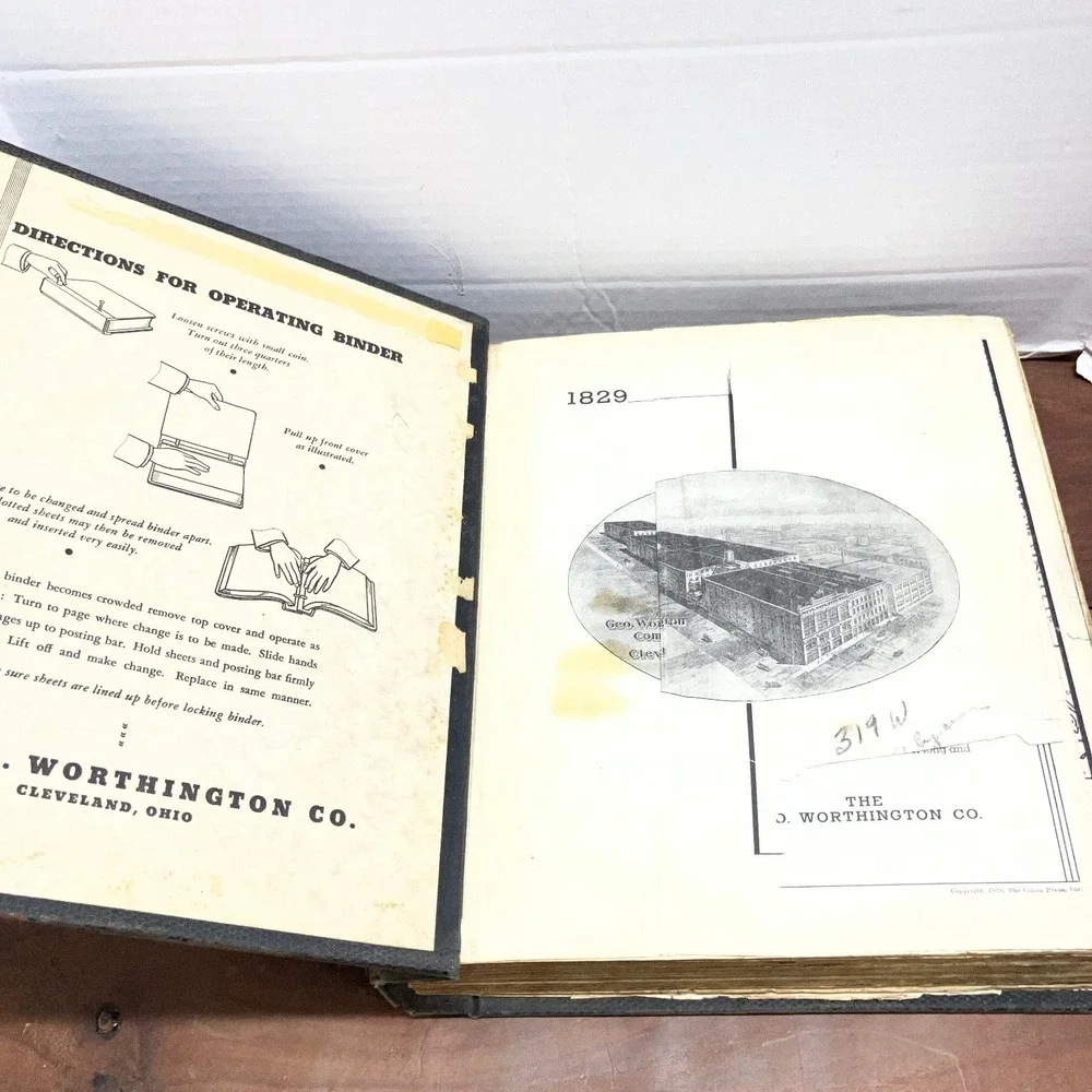 Vintage 1939 Geo Worthington Co Cleveland Ohio Hardware Tools Industrial Catalog
